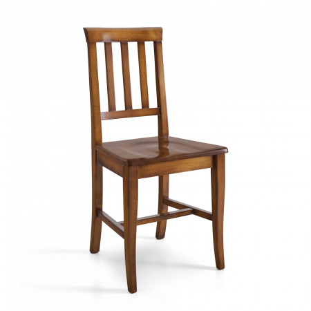 Sedia Tre stecche con seduta in legno