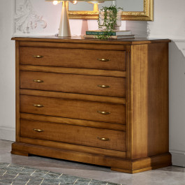 Como' in legno con 4 cassetti