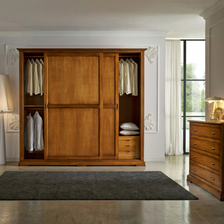 Camera da letto in legno classica