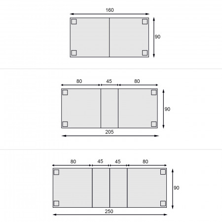 Tavolo in noce spinapesce allungabile da 160x90 a 250x90
