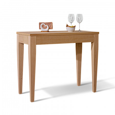Consolle in frassino allungabile da 50x90 a 300x90
