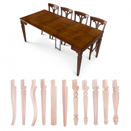 Consolle allungabile in legno da 50x90 a 200x90 cm