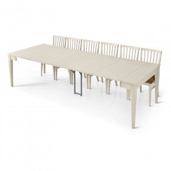 Consolle allungabile in legno da 110x50 a 300x110 cm