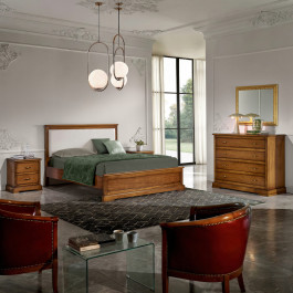 Camera da letto in legno classica