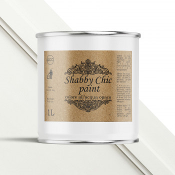 Shabby chic paint bianco candido, dettaglio confezione 1L