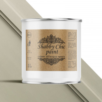 Shabby chic paint grigio pietra, dettaglio barattolo
