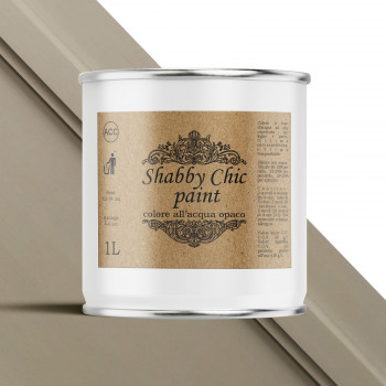 Shabby chic paint colore tortora, dettaglio vernice