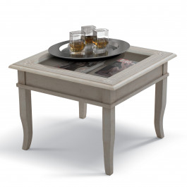 Scrittoio Porta PC Shabby Chic con mensola alta