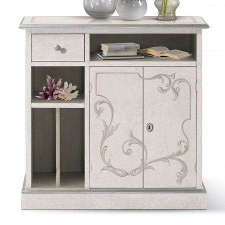 Credenzina Shabby Chic con decori