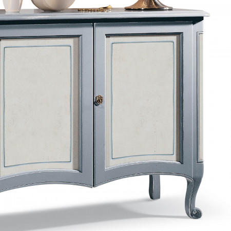 Credenza Shabby Chic 2 ante con dettagli bugnati
