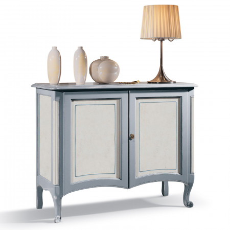 Credenza Shabby Chic 2 ante con dettagli in legno