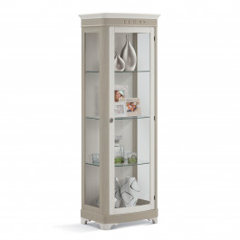 Porta TV Shabby Chic con cassetto, dettagli in legno verniciato