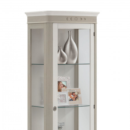 Dettaglio della Vetrina Shabby Chic 1 anta con ripiani