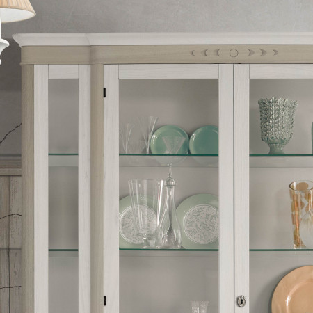 Dettaglio della Vetrina Shabby Chic 2 ante vetro