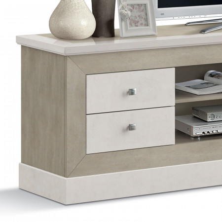 Porta TV Shabby Chic con dettaglio cassetti