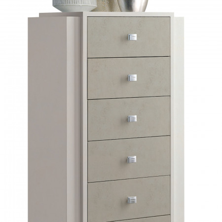 Cassettiera Shabby Chic 7 cassetti toni pastello