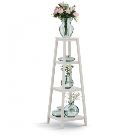 Consolle piramidale Shabby Chic porta vasi in legno