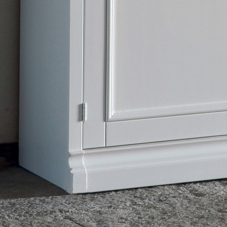 Dettaglio anta libreria 4 porte shabby chic