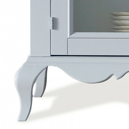 Dettaglio piedini Credenza 2 ante vetro shabby chic