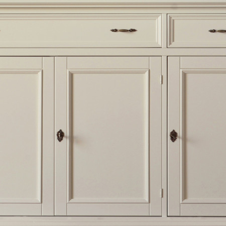 Credenza 3 ante shabby chic, dettaglio ante