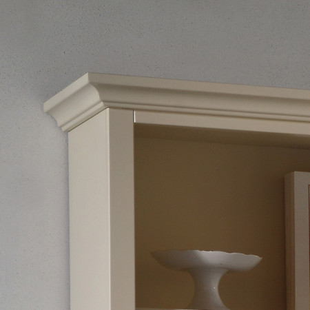 Libreria due ante shabby chic dettaglio cornice