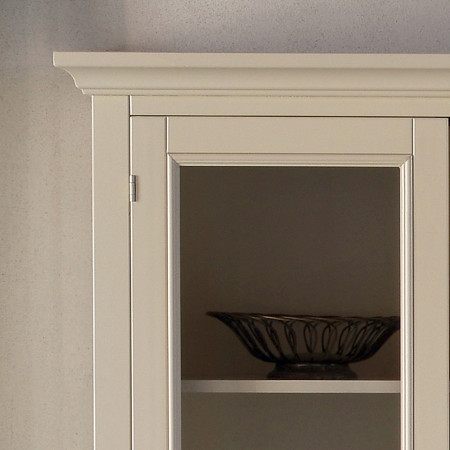 Dettaglio anta Vetrina shabby chic quattro ante