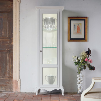 Vetrina shabby chic una anta, design elegante