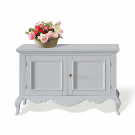 Mensola shabby chic in legno con libri e vaso
