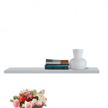 Mensola shabby chic in legno con dettagli decorativi