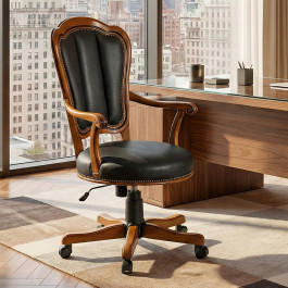 Potrona dirigenziale da ufficio in stile classico