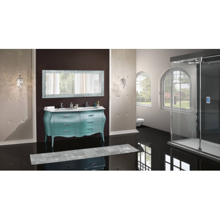 Mobile bagno 6 cassetti con lavabo in mineralmarmo