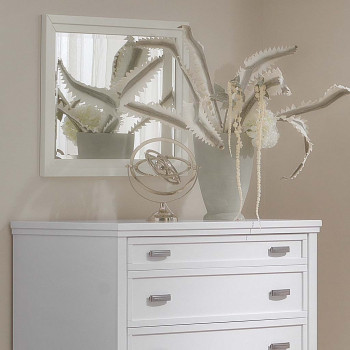 Specchiera rettangolare Aurora con decorazione elegante