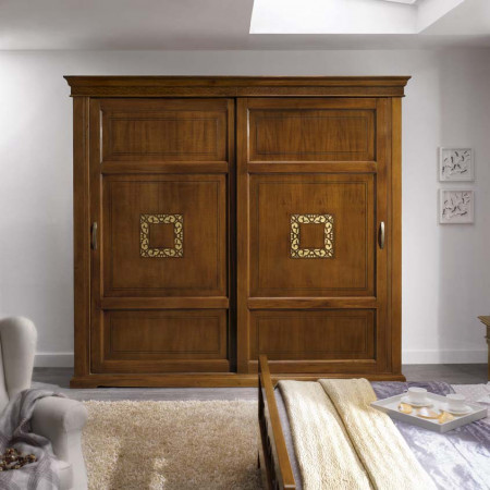 Camera da letto Paola con armadio scorrevole in legno