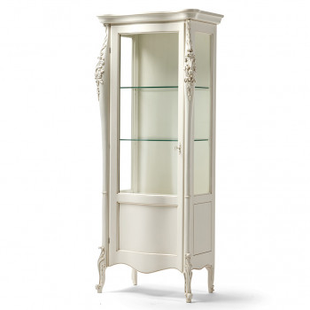 Vetrina 1 porta sinistra classica, dettaglio pannello inferiore