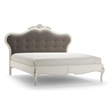 Letto a due piazze classico king size, testata capitonnè
