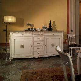 Credenza 2 porte formella con piede 700 venezia spalla curva