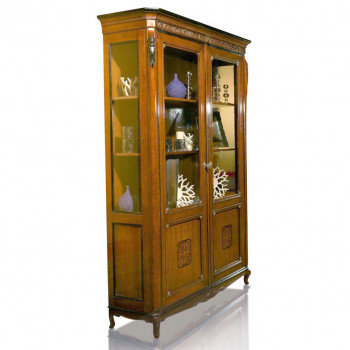 Argentiera 2 porte con intarsi legno e spalla curva