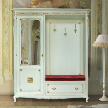 Armadio per ingresso con piedi 700, dettaglio ganci