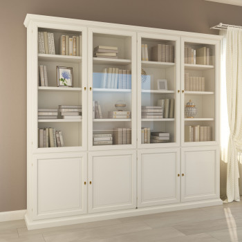 Vetrina in stile classico su misura con ante in vetro