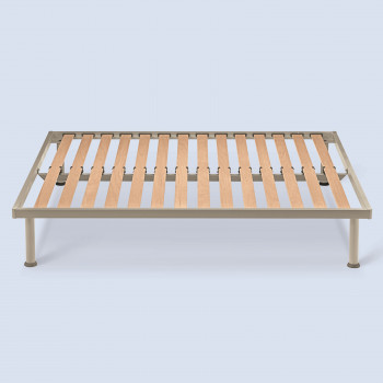 Rete a doghe da 170 cm Ca' D'oro, dettaglio legno e metallo