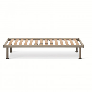 Vista frontale della rete a doghe Canova