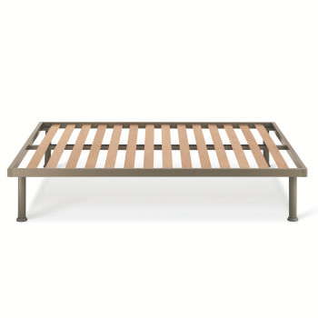 Rete a doghe da 160 cm Canova con telaio in metallo