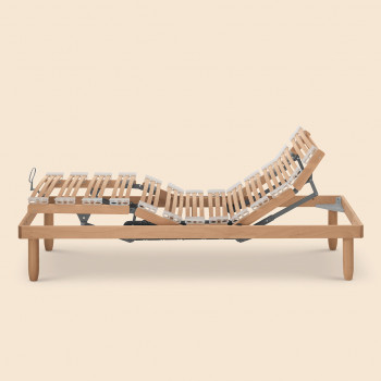 Rete a doghe in legno Dampest Lux, dettaglio regolazione