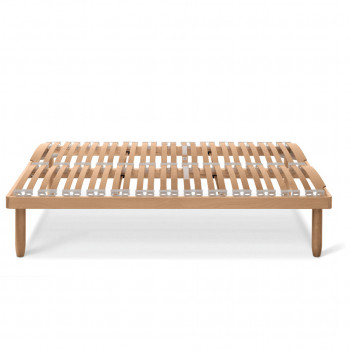 Rete a doghe in legno da 120 cm Sintesy Extra, dettaglio del legno