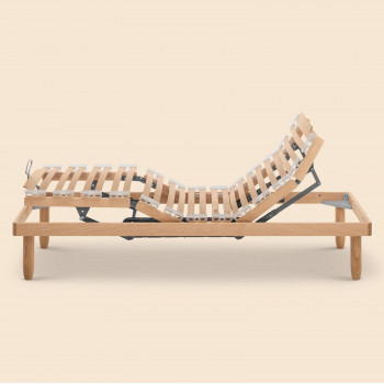 Rete a doghe in legno Sintesy Lux con motore regolabile
