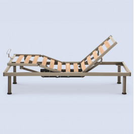 Rete a doghe da 120 cm Syncro, motorizzata, legno faggio Rete a doghe da 120 cm Syncro con motore e struttura in acciaio