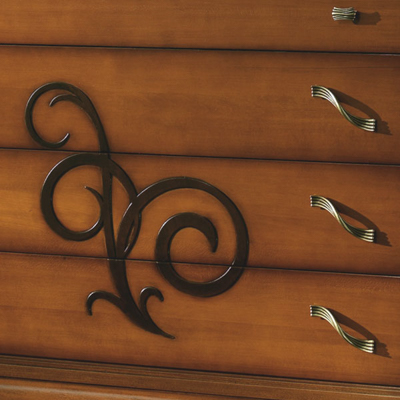 Noce classico sfumato con decoro moka