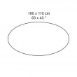 Piano ovale da 160x110 cm -104,00€