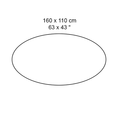 Piano ovale da 160x110 cm -104,00€