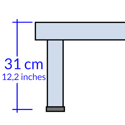 Rete con gambe altezza 31 cm +25,00€